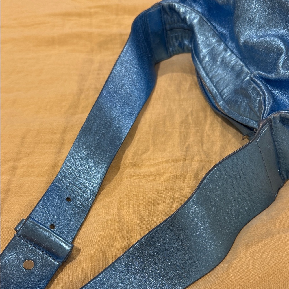 COS Metallic Blue Crossbody Bag - Picture 7 of 7